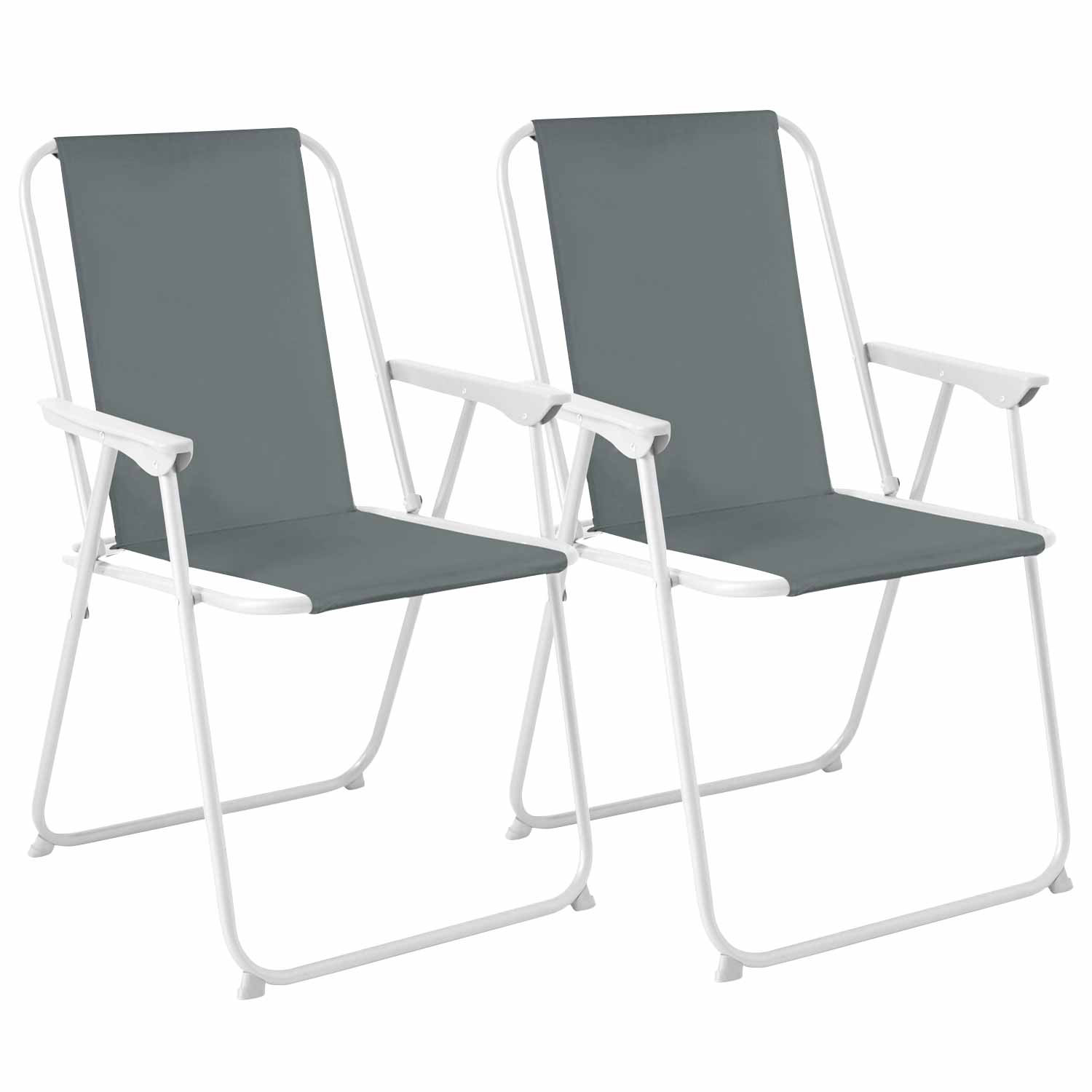 Pack 2 Sillas Plegable de Camping/Playa 53x56x79cm 7house Mesas y Sillas Plegables 1